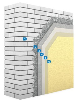 Vápenopískové zdivo - Odlehčené řešení s minerální strukturovanou omítkou